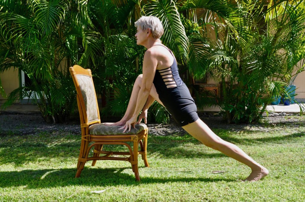 Lunge on a chair